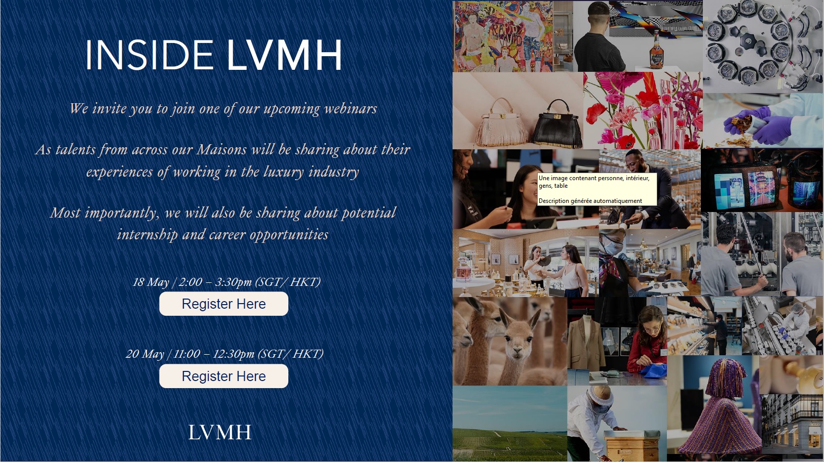 INSIDE LVMH - LVMH webinars