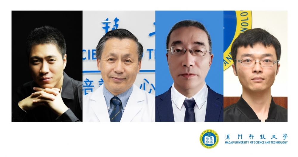 左起王俊特聘教授張康講座教授王建州教授李中俊博士