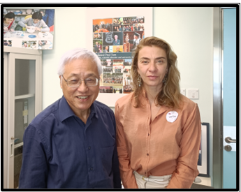 譚廣亨副校長左與Pharma Boardroom行政總裁Diana Viola右合影