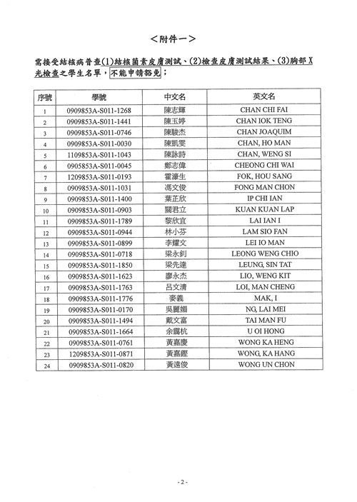 有关结核病普查