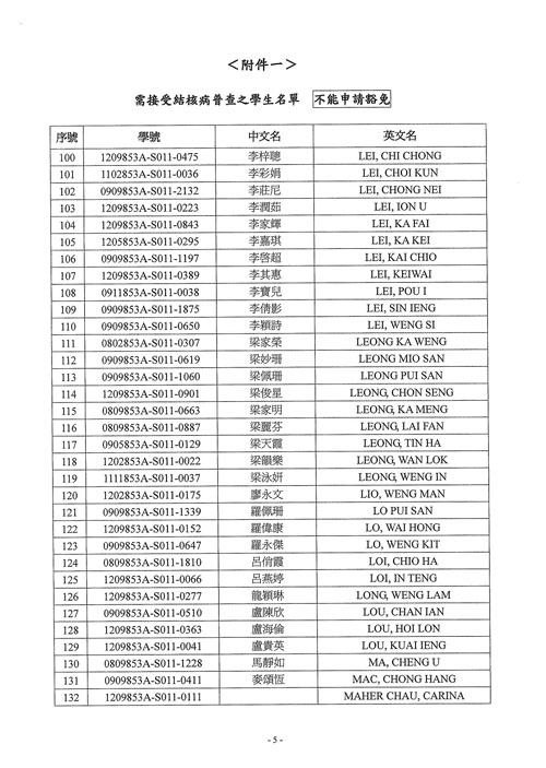 有关结核病普查