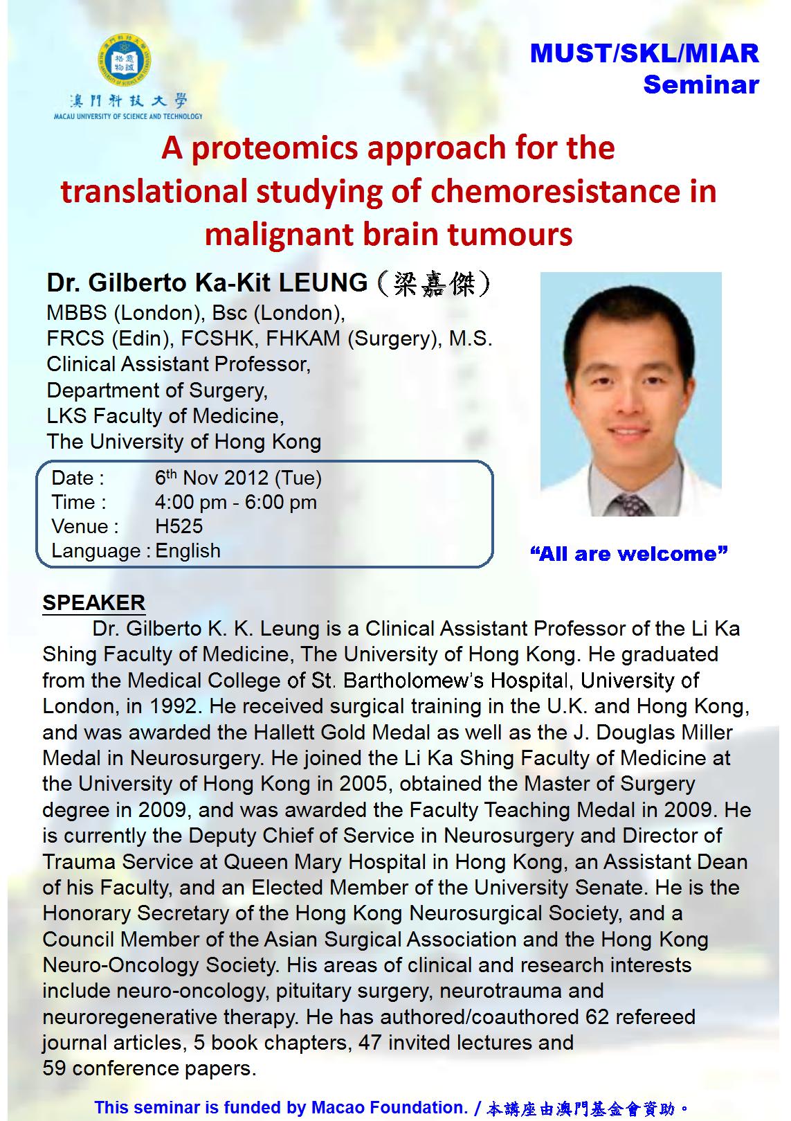 Seminar Poster Dr Leung