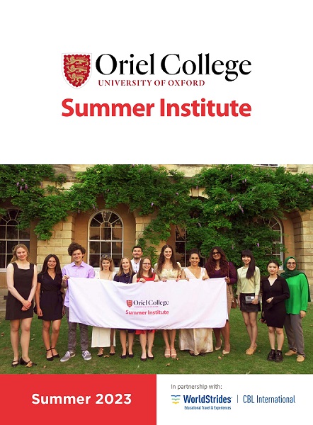 Oriel College Summer Institute Summer 2023