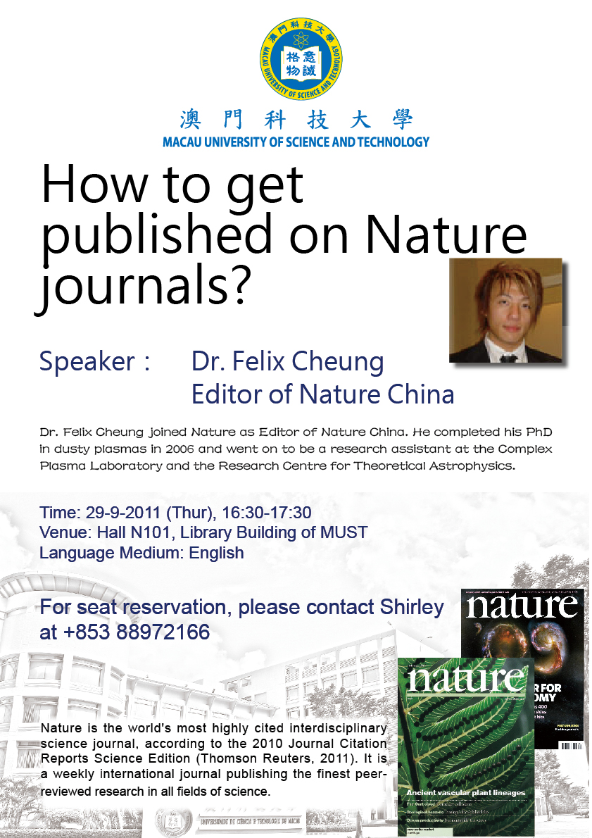 How to get published on nature journals